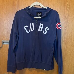 47 Cubs Blue Half-Zip Pullover